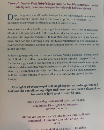 Barreau, Nicolas: Kjærlighet på menyen