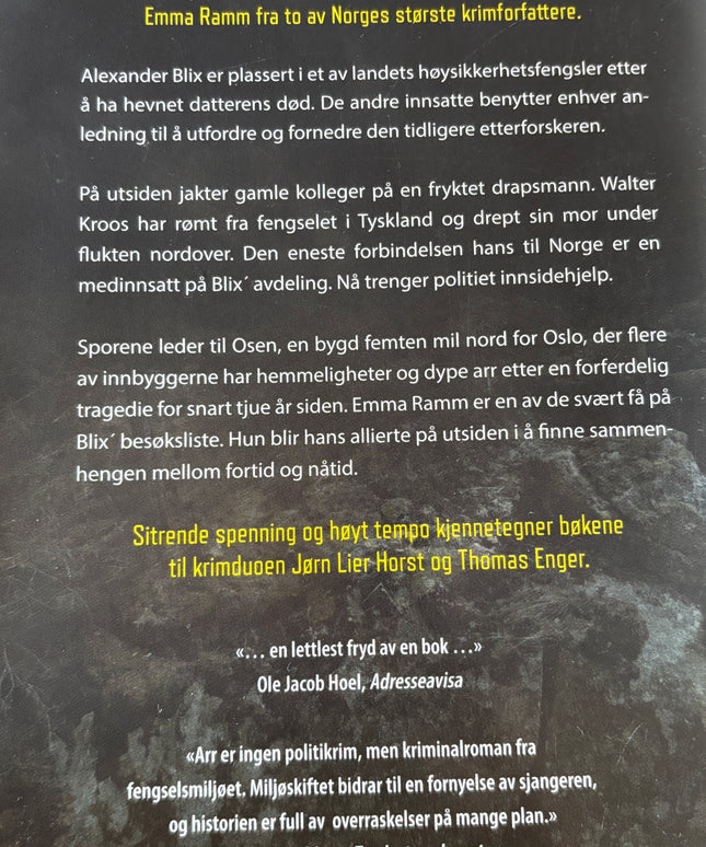 Lier Horst, Jørn: Arr
