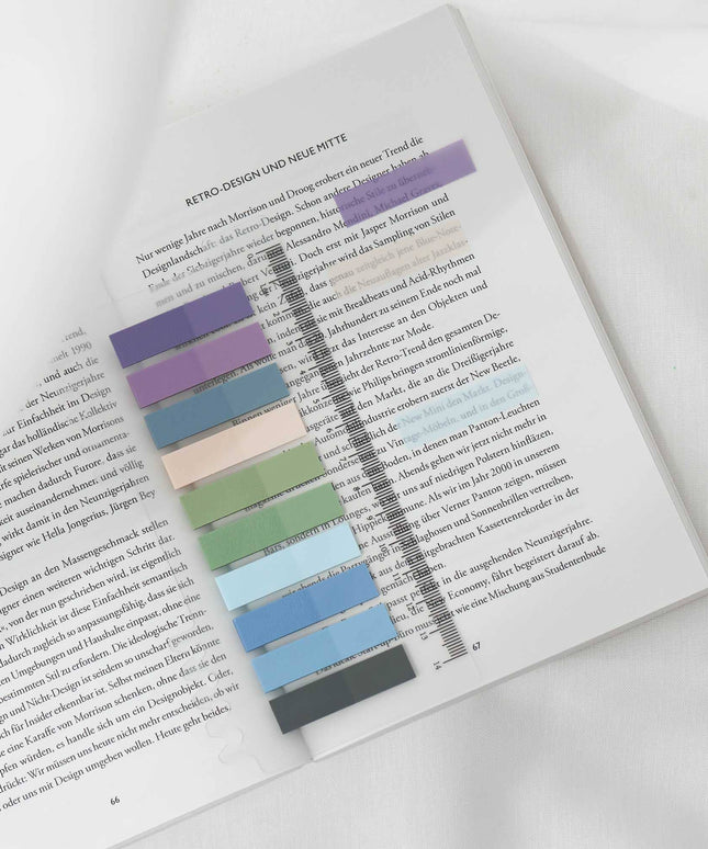 Periwinkle | Selvklebende notislapper | Gjennomskinnelige klistrelapper | Sidemarkører