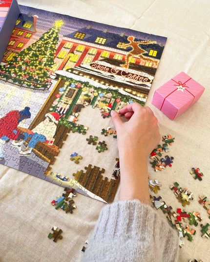 Puslespill Julekalender 1000 Brikker | Skate & Coffee