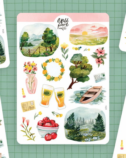 Klistremerkeark | Summer In The Nature
