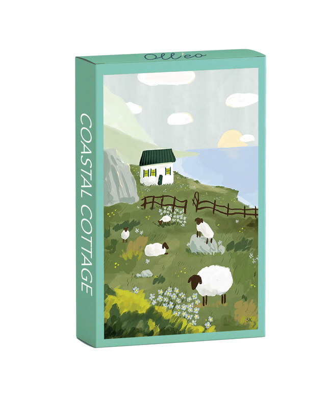 Mini Puslespill | Coastal Cottage | 99 Brikker