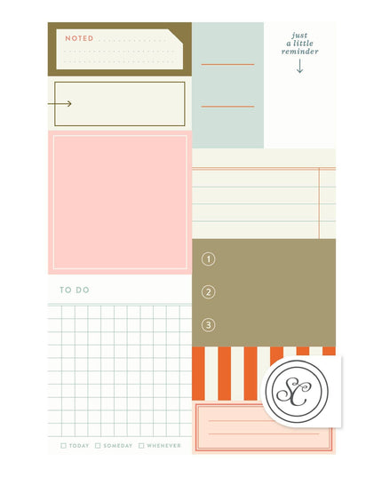 Forhåndsbestilling: Sticky Note Notepads | Sett med 10