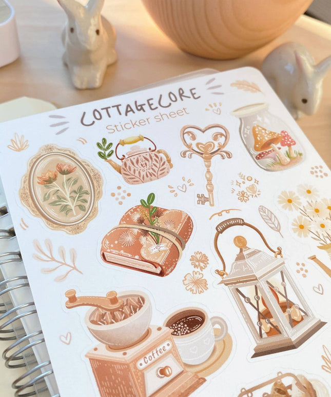 Klistremerkeark | Cottagecore