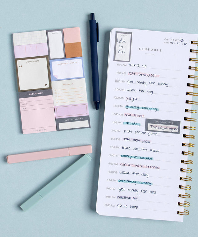 Forhåndsbestilling: Sticky Note Notatblokker | Sett med 10 | Reader Edition