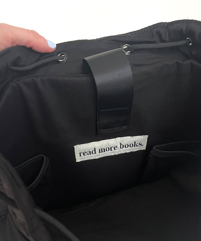The Bookish Backpack: Black