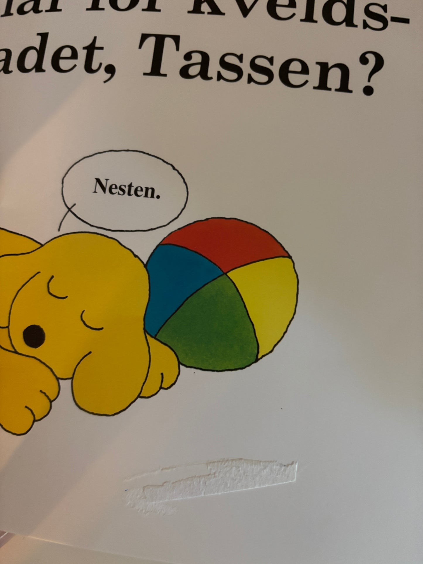 Hill, Eric: Tassen sier god natt