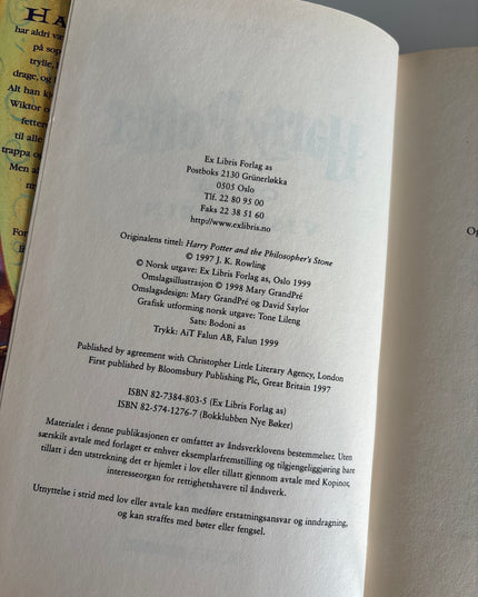 Rowling, J.K: Harry Potter og De vises stein