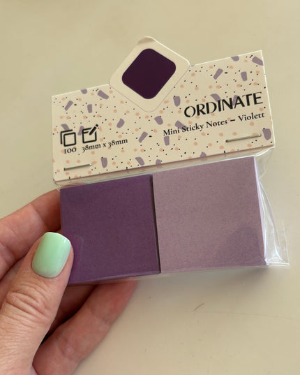 Mini sticky notes: Lilla