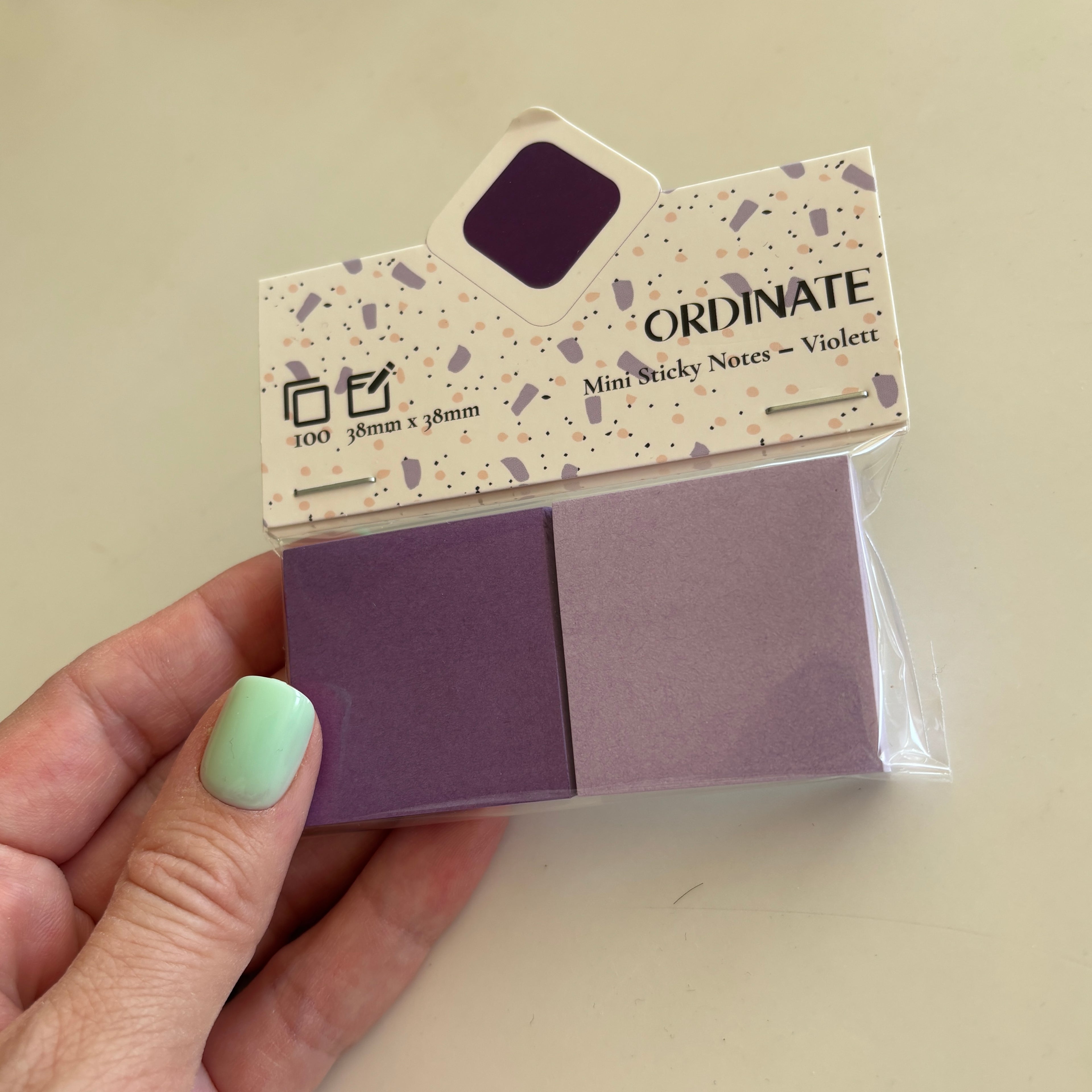 Mini sticky notes: Lilla