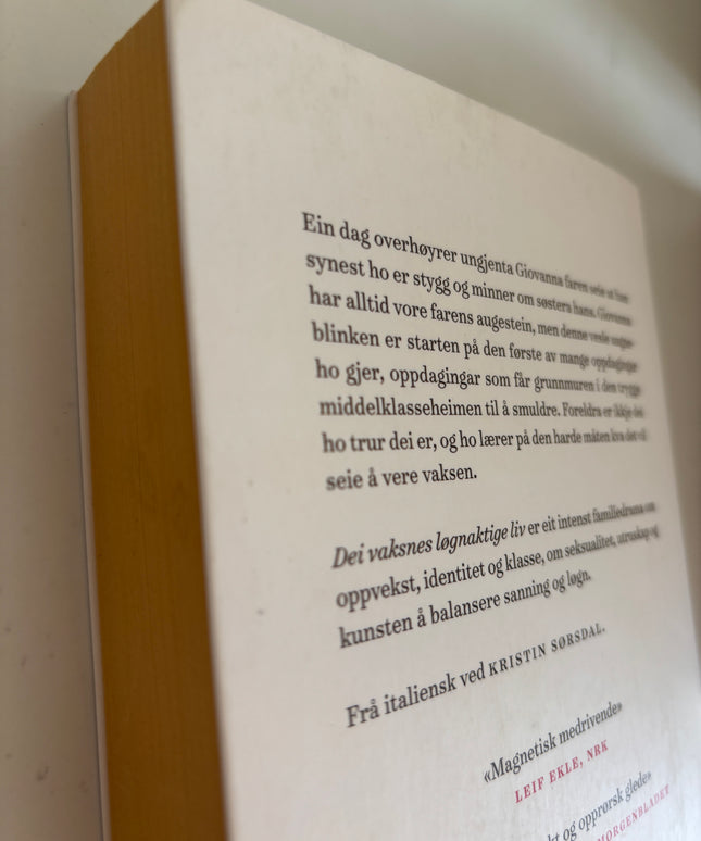 Ferrante, Elena: Dei vaksnes løgnaktige liv