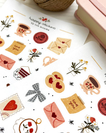 Klistremerkeark | Sweet Love | A6