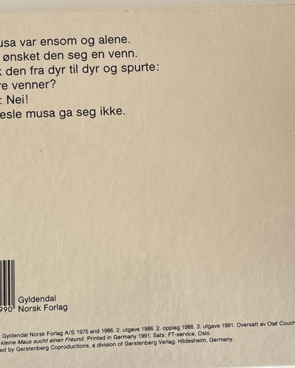 Carle, Eric: Den lille musa leter etter en venn