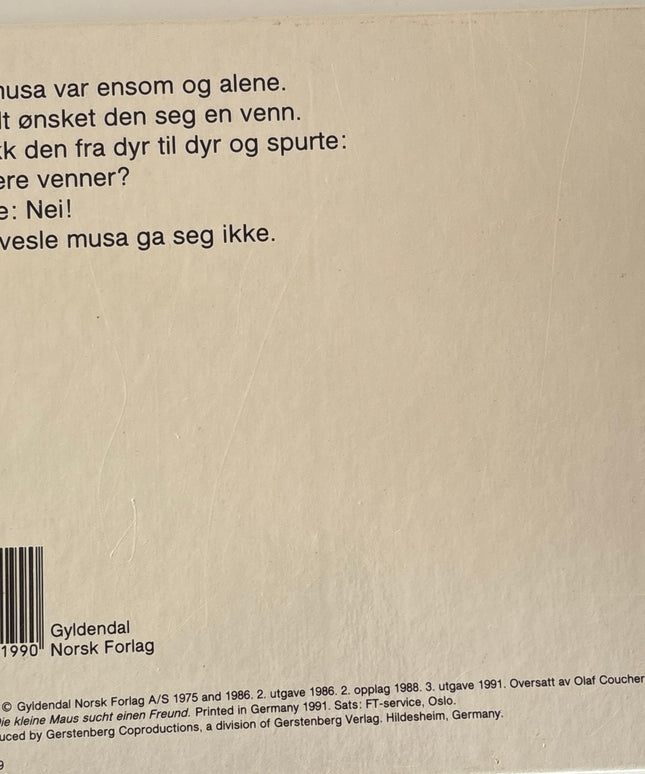 Carle, Eric: Den lille musa leter etter en venn