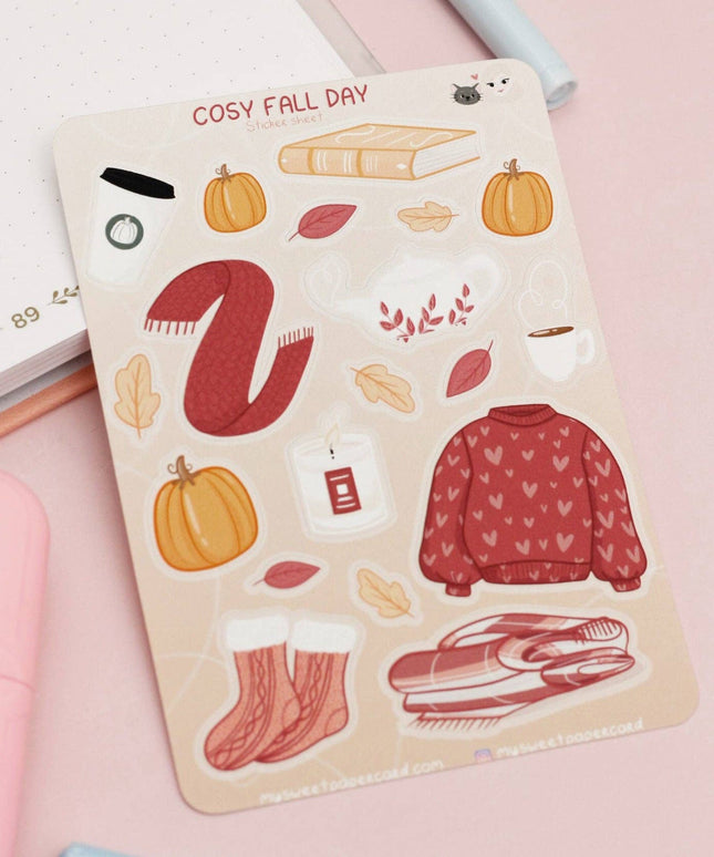 Klistremerkeark | Cosy Fall Day