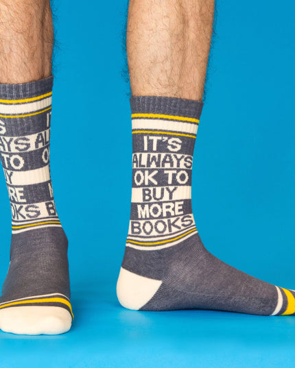 It's Always OK To Buy More Books - Sokker - Treningssokker