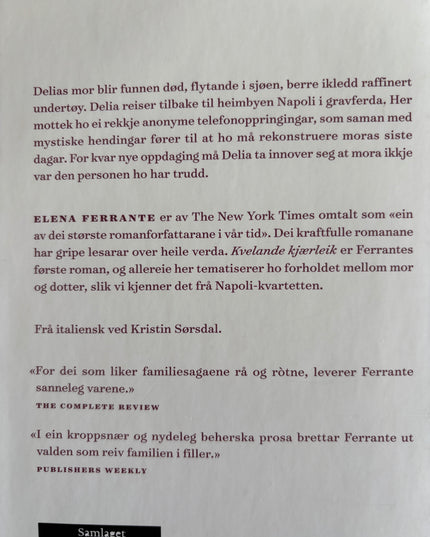 Ferrante, Elena: Kvelande kjærleik