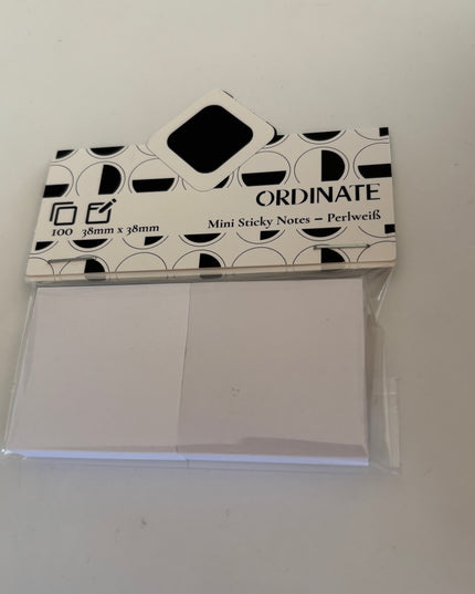 Mini sticky notes: Hvit