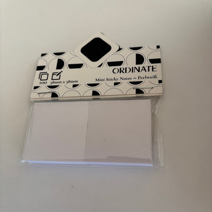 Mini sticky notes: Hvit