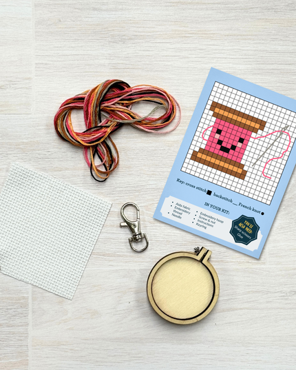 My Resting Stitch Face! Mini Matchbox Broderingssett