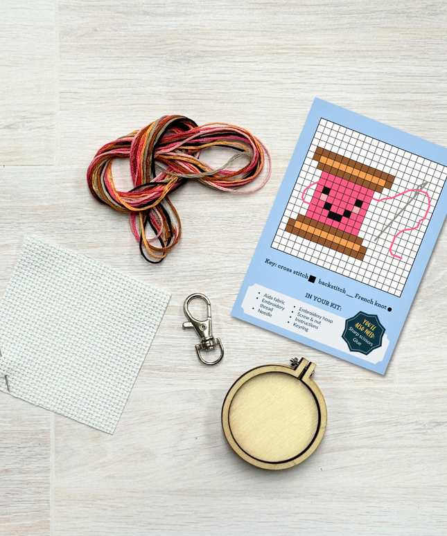 My Resting Stitch Face! Mini Matchbox Broderingssett