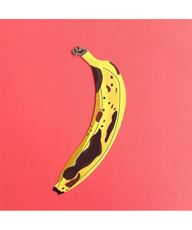 Bokmerke | 
Banan (det er die cut!) Overmoden