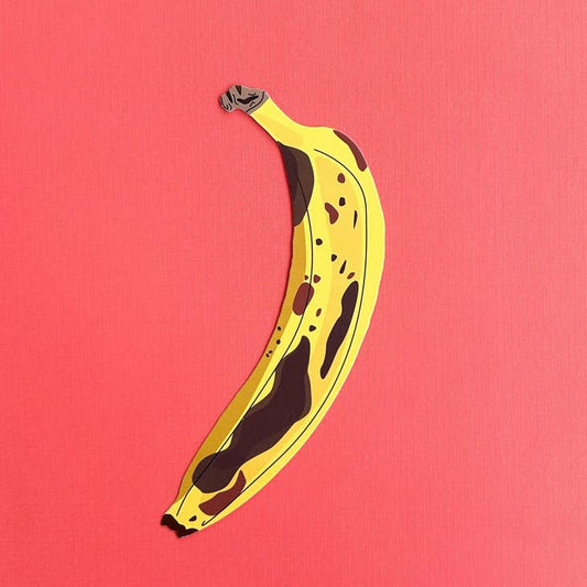 Banan Bokmerke (det er die cut!) Overmoden