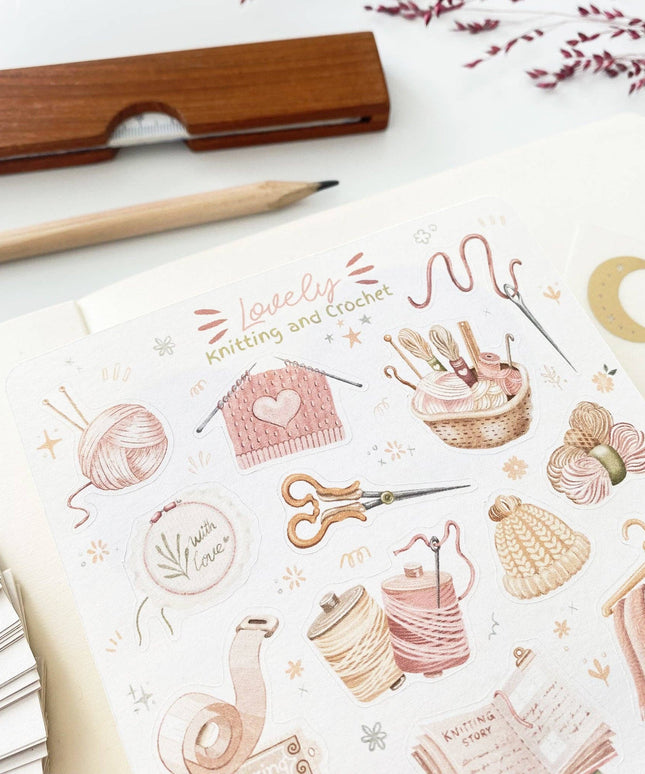 Klistremerkeark | Knitting & Crochet