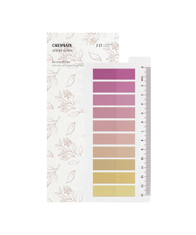 Blush Petal | Gjennomskinnelige Sticky Notes | Ordinate klistrelapper | Selvklebende notislapper | Sidemarkører | Indeksfaner