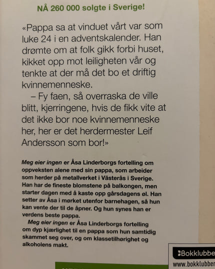 Linderborg, Åsa: Meg eier ingen