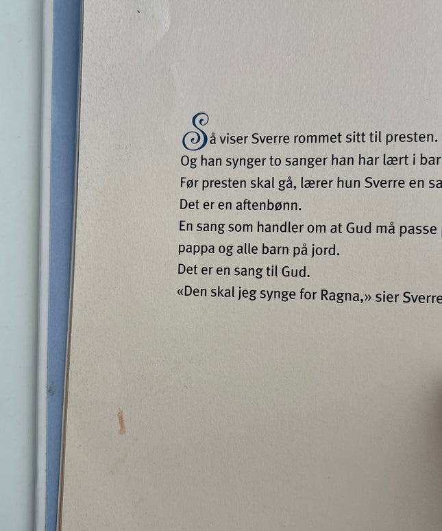 Listrøm, Anne Grete: Sverres lillesøster skal døpes