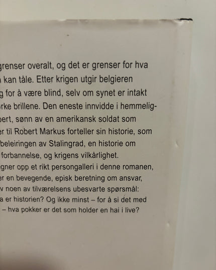 Jacobsen, Roy: Grenser