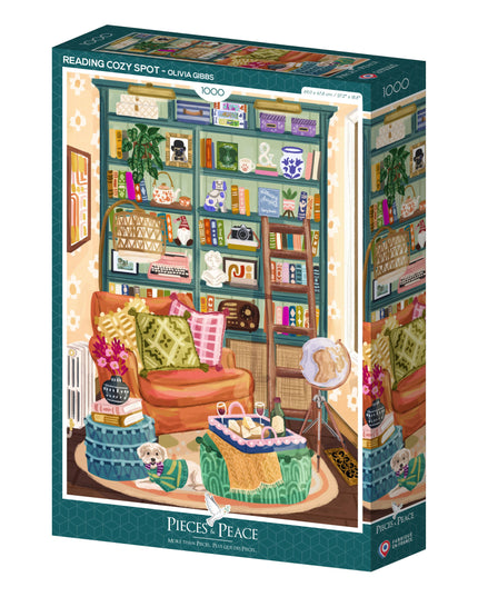 Puslespill 1000 Brikker - Cozy Reading Nook