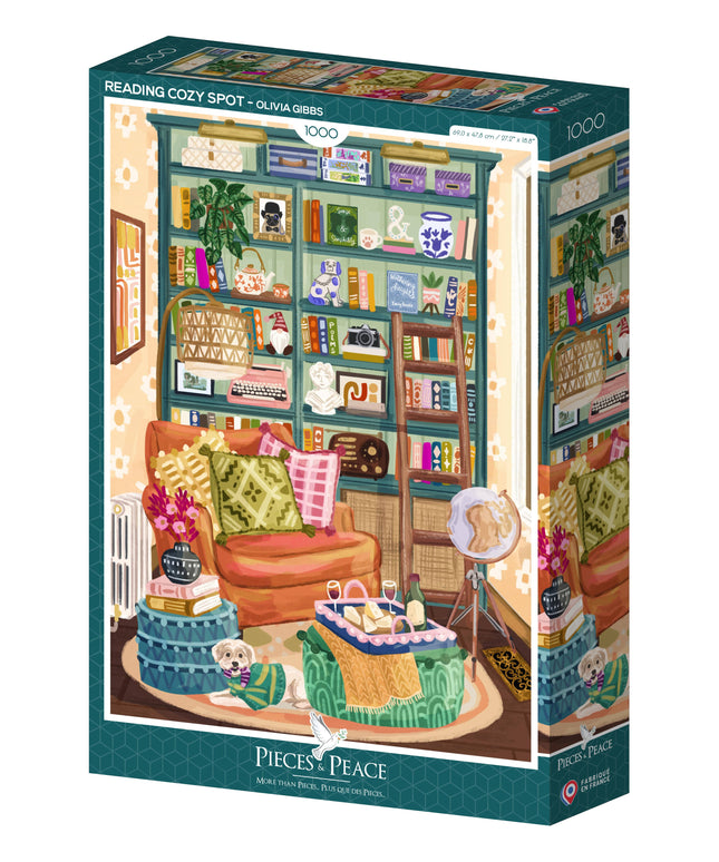 Puslespill 1000 Brikker - Cozy Reading Nook