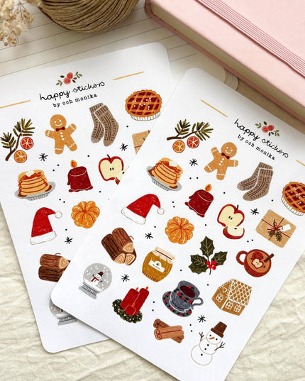 Klistremerkeark | Warm Wishes | A6