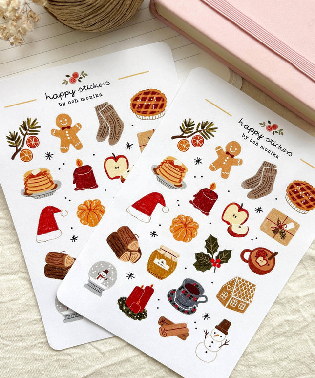 Klistremerkeark | Warm Wishes | A6