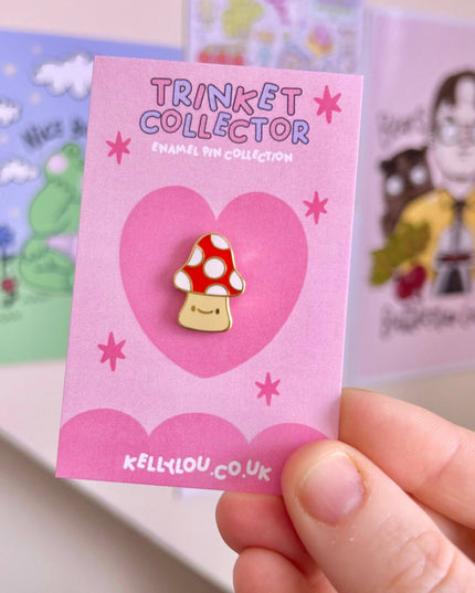 Toadstool Cutie - Mini Enamel Pin