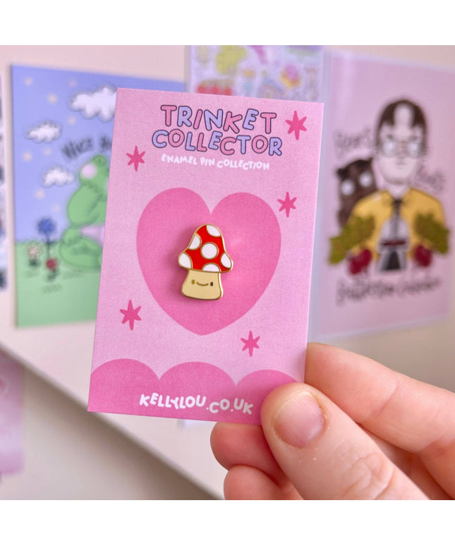 Toadstool Cutie - Mini Enamel Pin