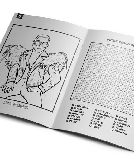 Queer LGBTQ+ Activity Coloring Book
