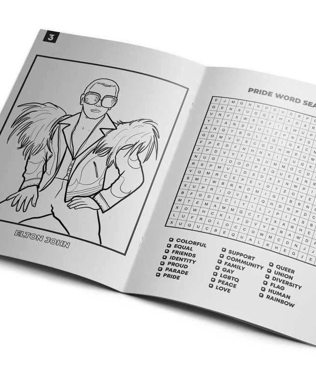 Queer LGBTQ+ Activity Coloring Book