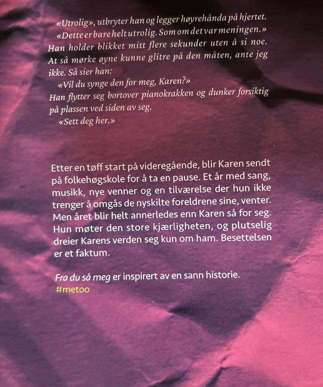 Johansen, Eldrid: Fra du så meg