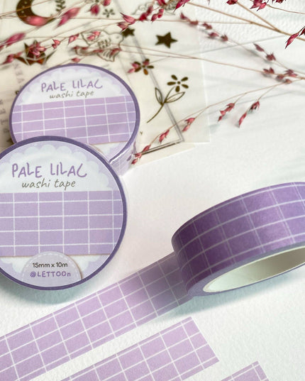 Washi Tape | Pale Lilac Grid