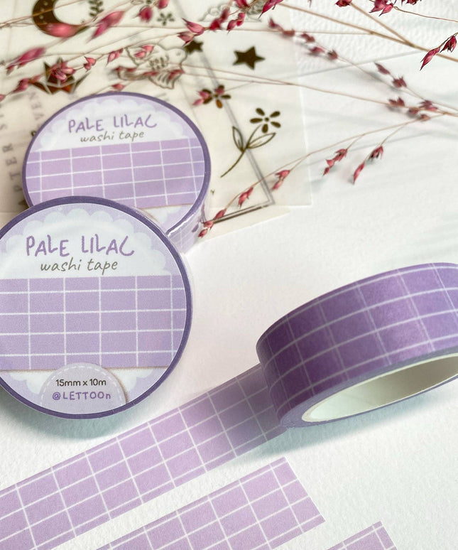Washi Tape | Pale Lilac Grid