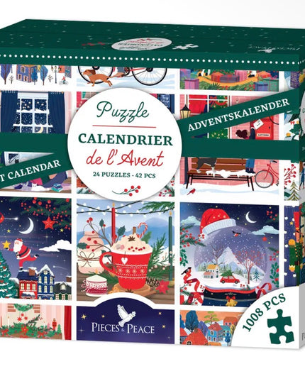 Forhåndsbestilling | Adventskalender | 24 Mini Puslespill