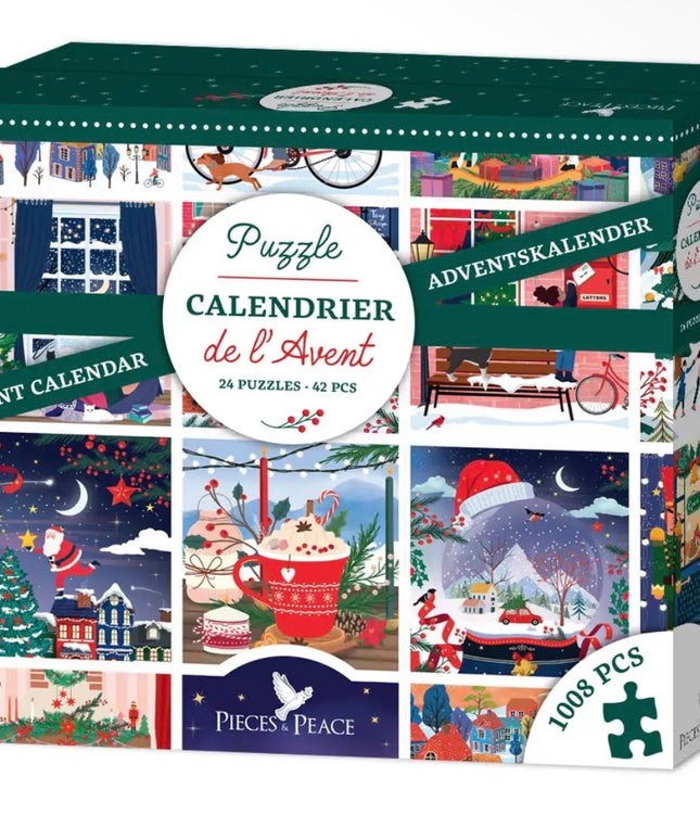 Adventskalender | 24 Mini Puslespill
