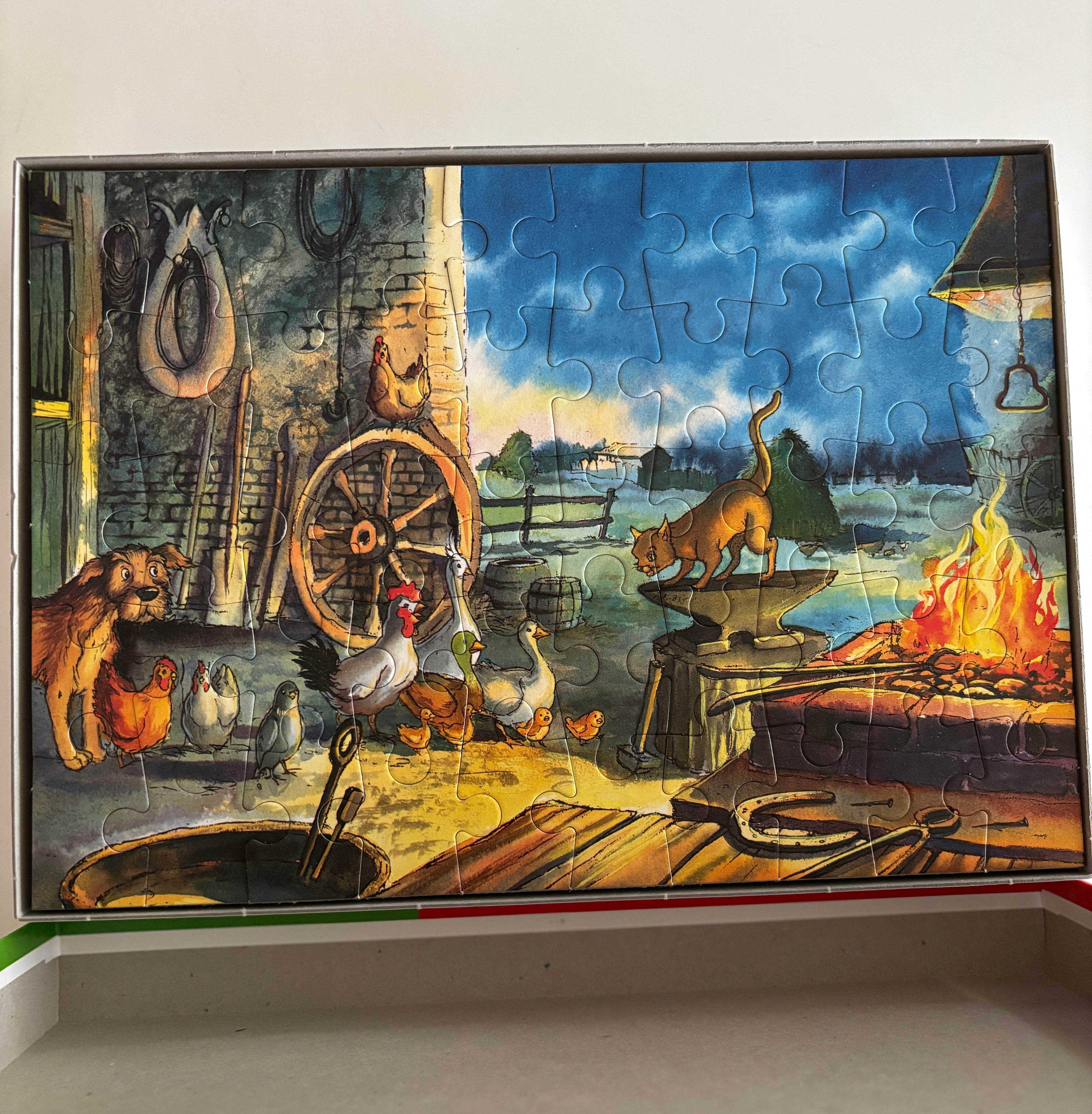 Puslespill 50 Brikker «Bondegårdsdyr»