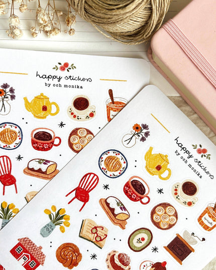 Klistremerkeark | Fika | A6