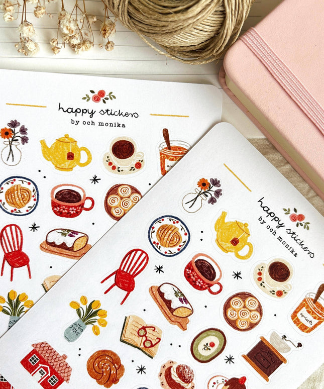 Klistremerkeark | Fika | A6