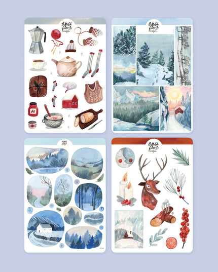 Klistremerkeark 4pk | Bundle — Winter Wonderland
