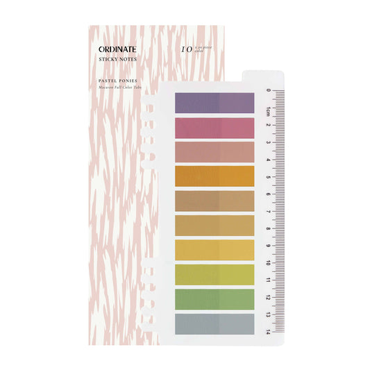 Pastel Ponies | Ordinate klistrelapper | Selvklebende notislapper | Sidemarkører | Indeksfaner